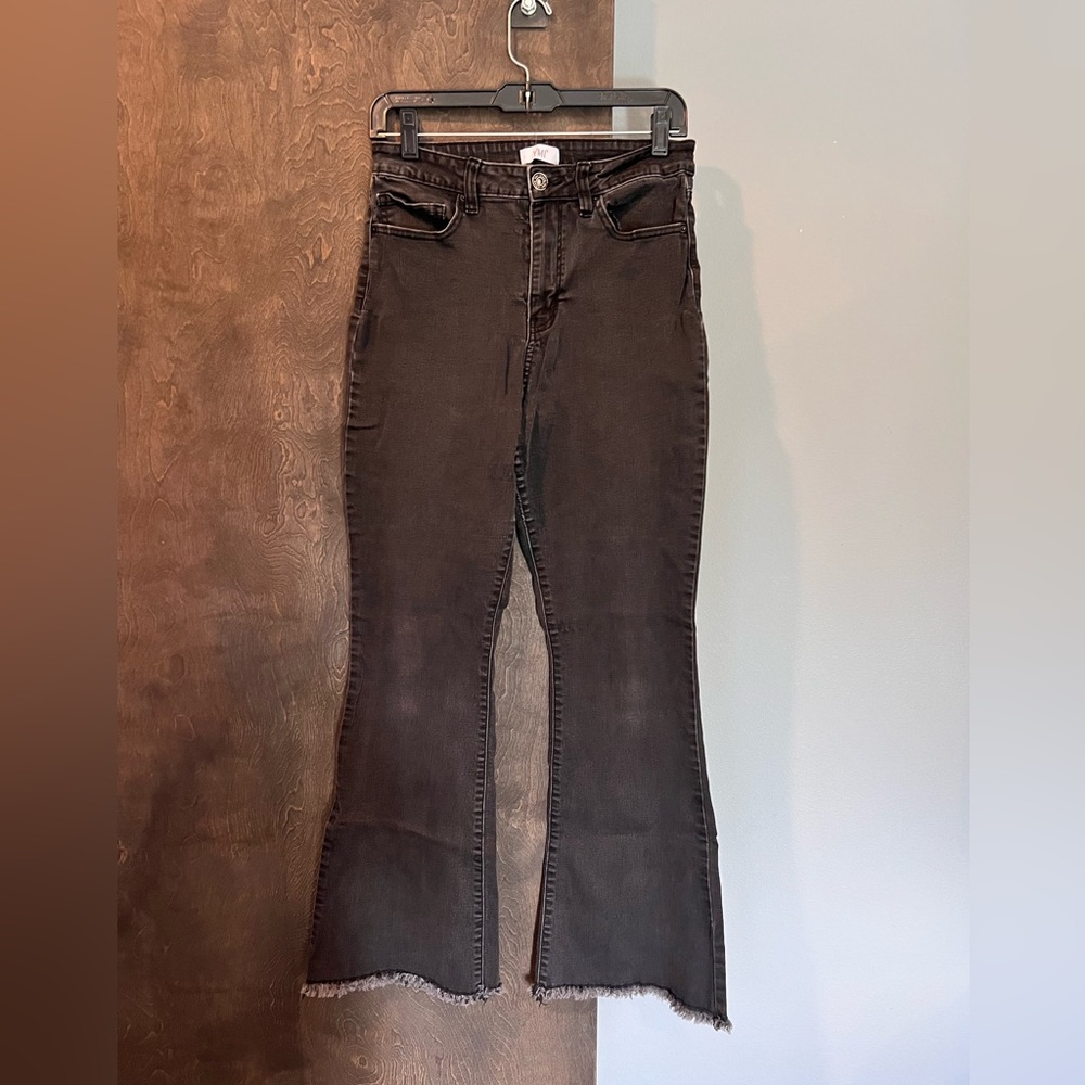 YMI black high waisted flare jeans